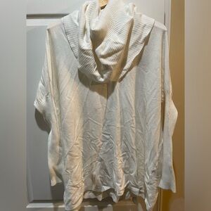 Women's White Hooded Sweater